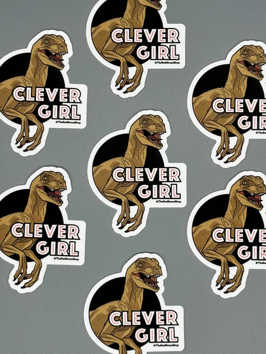 Clever Girl Sticker