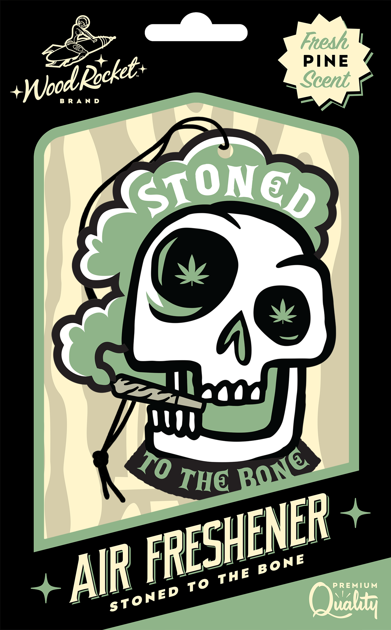 Stoned To The Bone Car Air Freshener