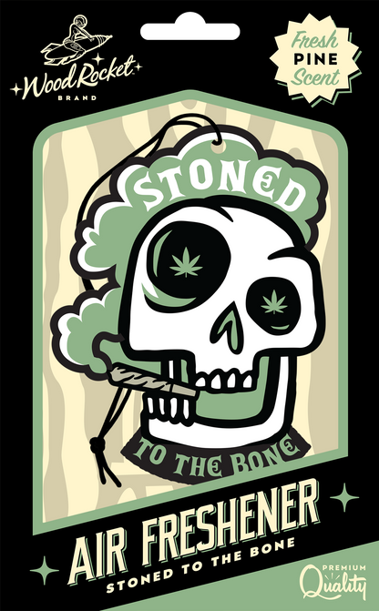 Stoned To The Bone Car Air Freshener