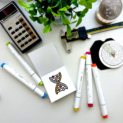 Science and Space Easy Tear Mini Coloring Book for Adult