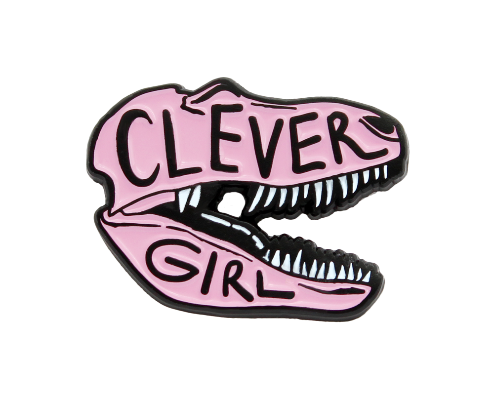 Pink Clever Girl Enamel Pin