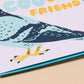 Coo Friend Pigeon Birthday Letterpress Card