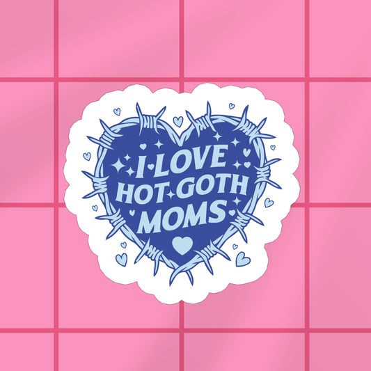 Funny Goth Moms Sticker