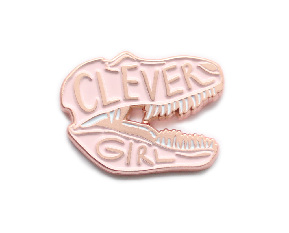 Pink Clever Girl Enamel Pin