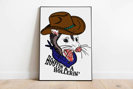 Art Print: Hootin' & Hollerin': UNFRAMED