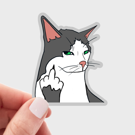 Fuck You Cat Sticker