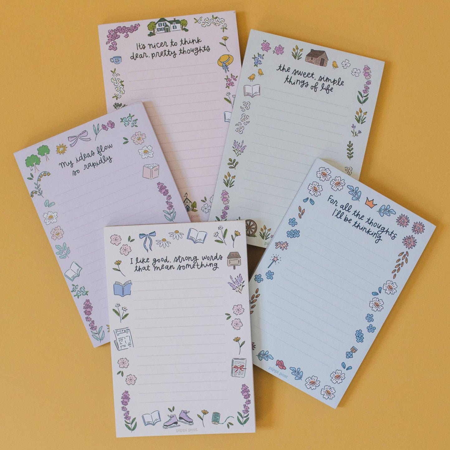 Thoughts I'll Be Thinking Wizard of Oz 4x6 Notepad