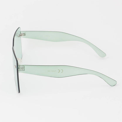 Rimless Bright Square Sunglasses, Assorted Colors