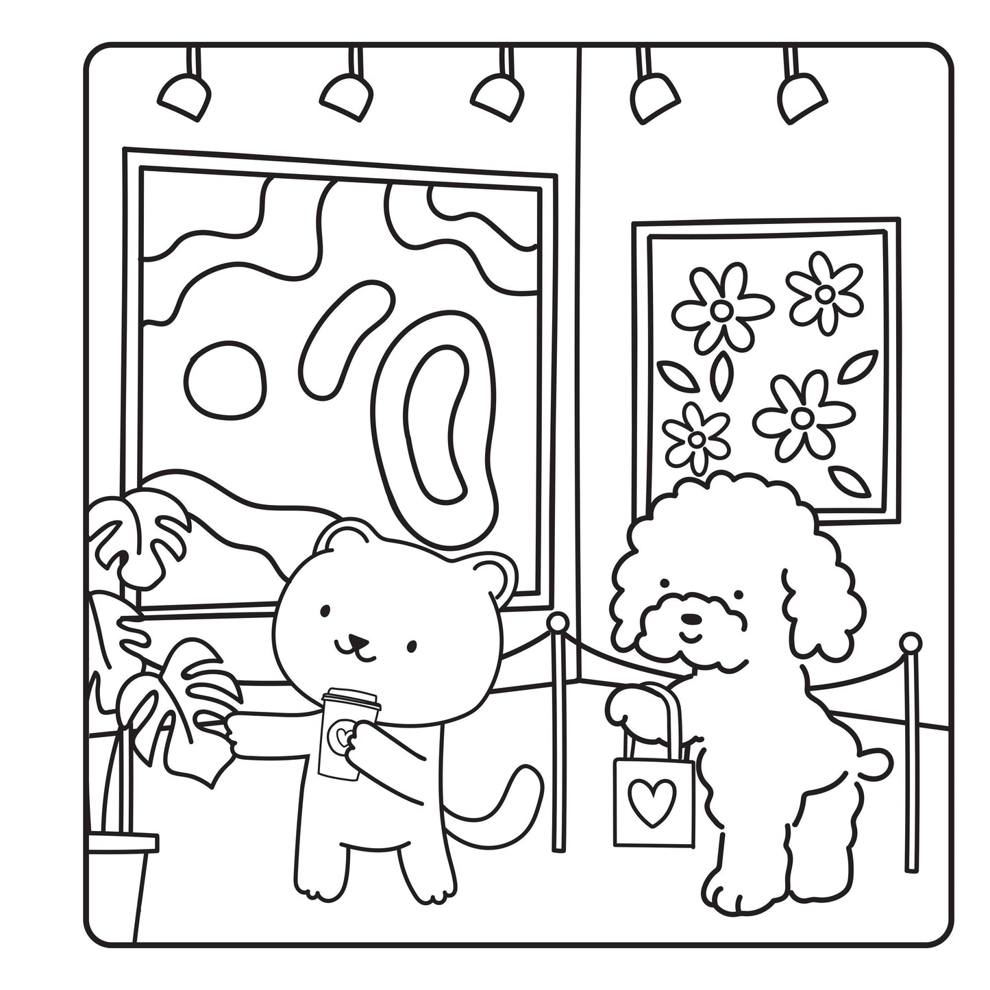 Comfy & Cozy: Coloring Book