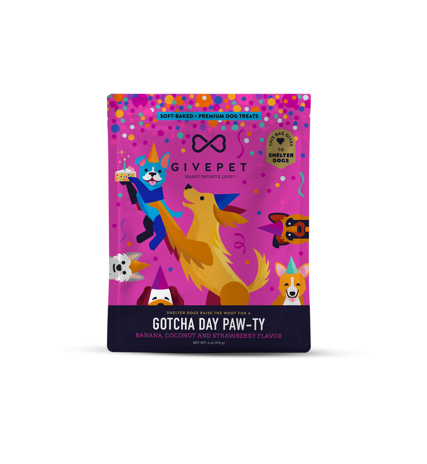 Gotcha Day Paw-ty Soft-Baked Dog Treats