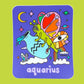 Aquarius Zodiac Sticker