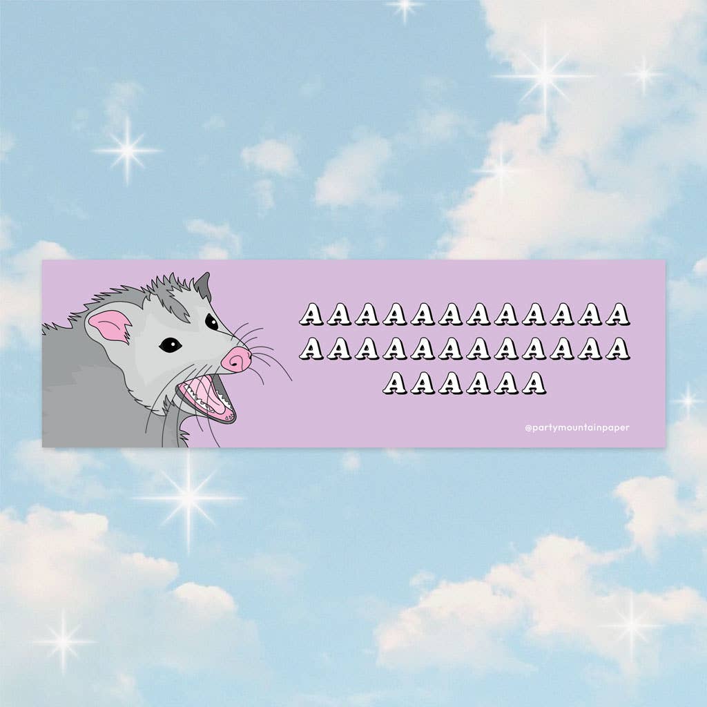 Possum AAAAAA Bumper Sticker
