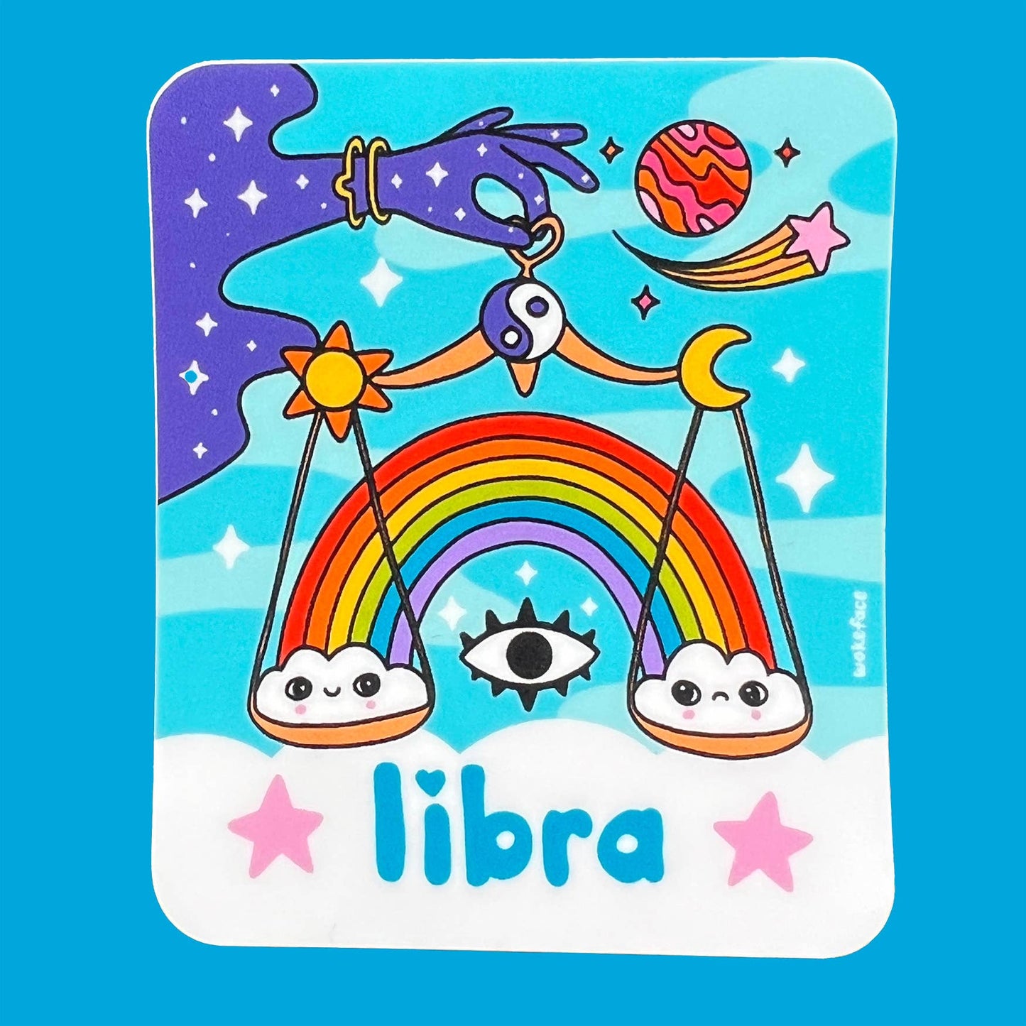 Libra Zodiac Sticker