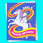 Unicorn and Cat Birthday Card "Have A Magical Bday"