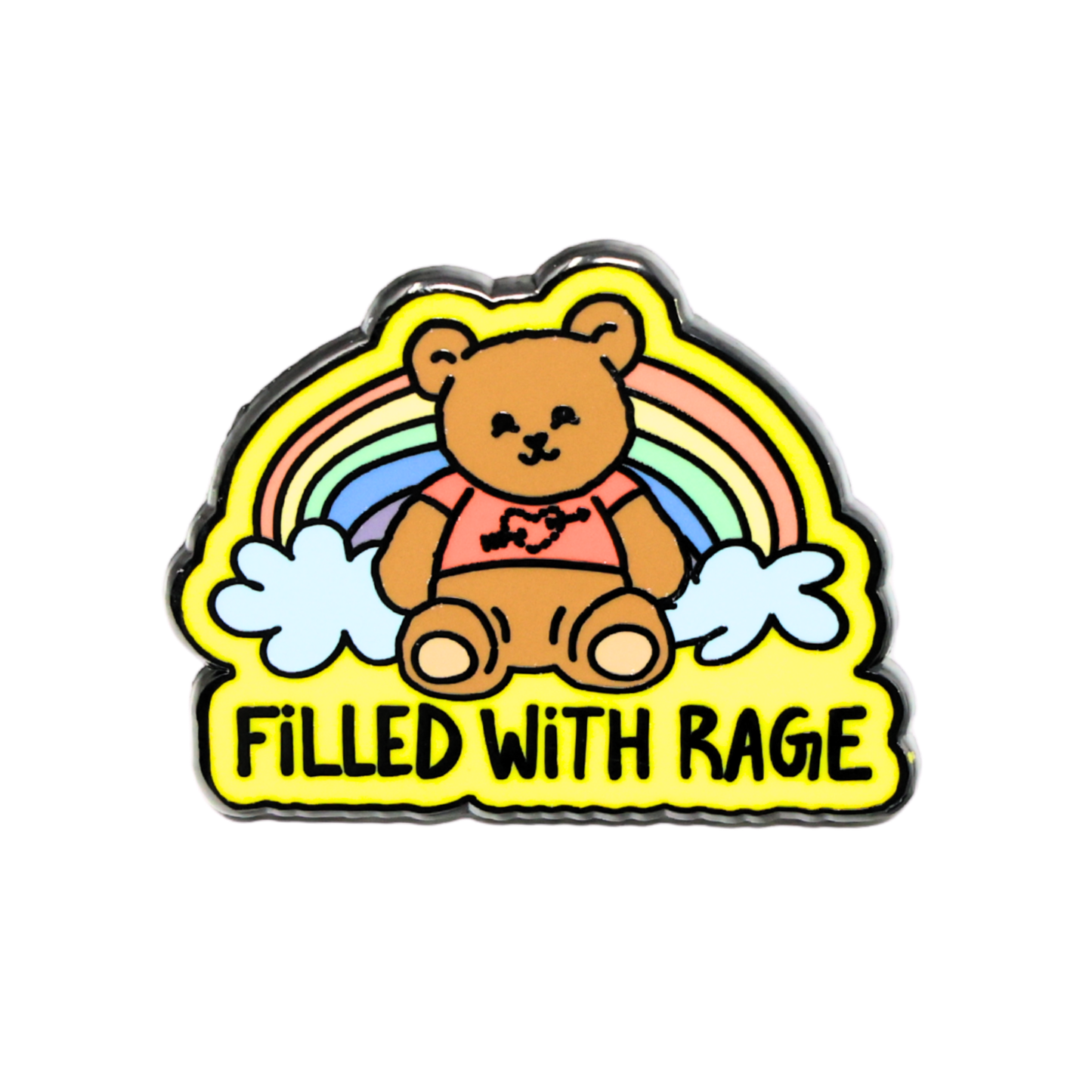 Filled With Rage Enamel Pin