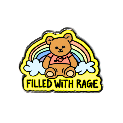 Filled With Rage Enamel Pin