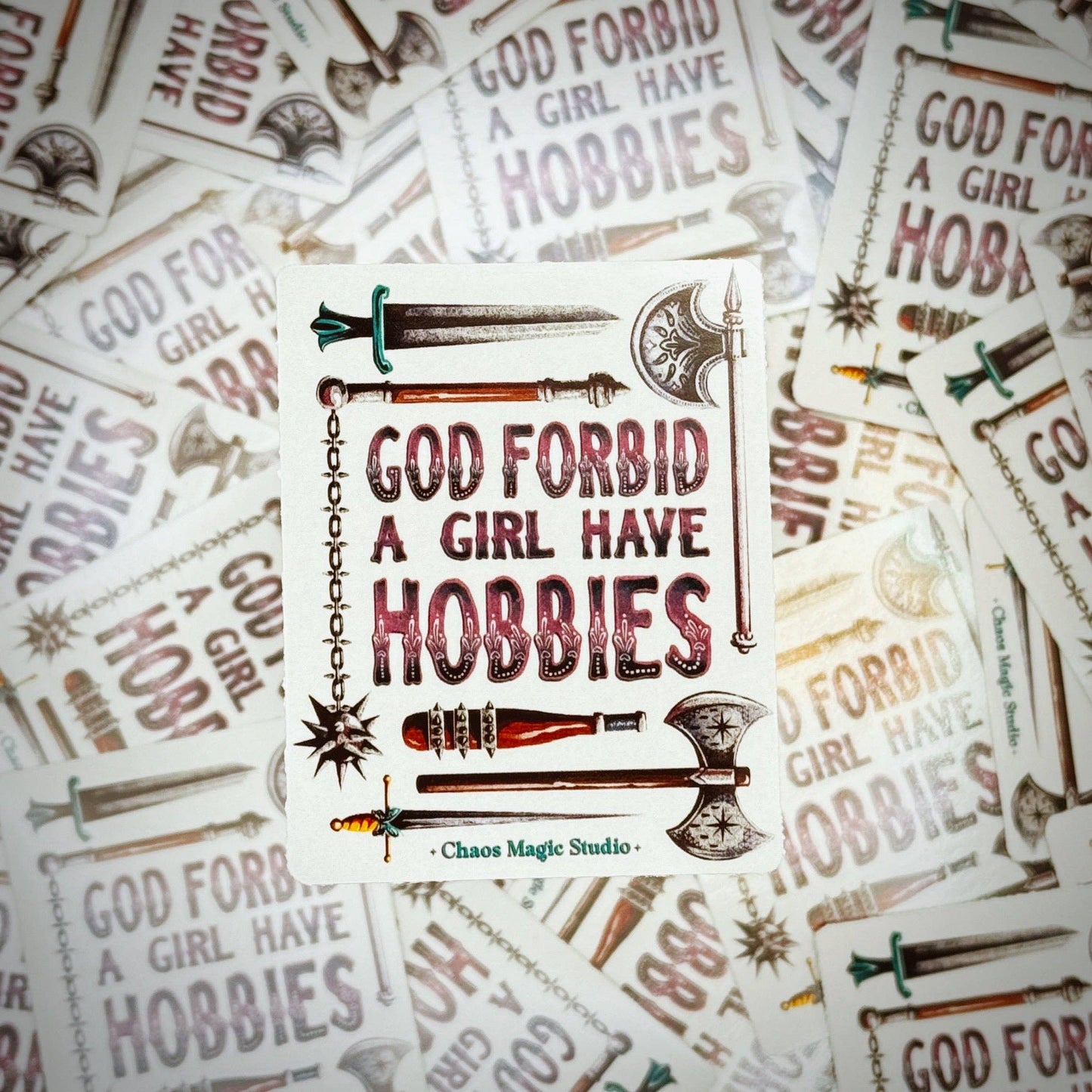 Girl Hobbies Sticker