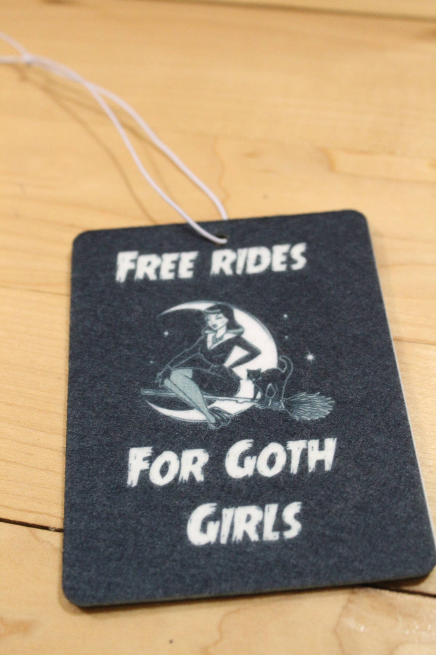 Free Rides For Goth Girls Felt Car Air Freshener
