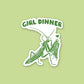 Girl Dinner Women’s Right Sticker