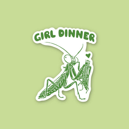 Girl Dinner Women’s Right Sticker