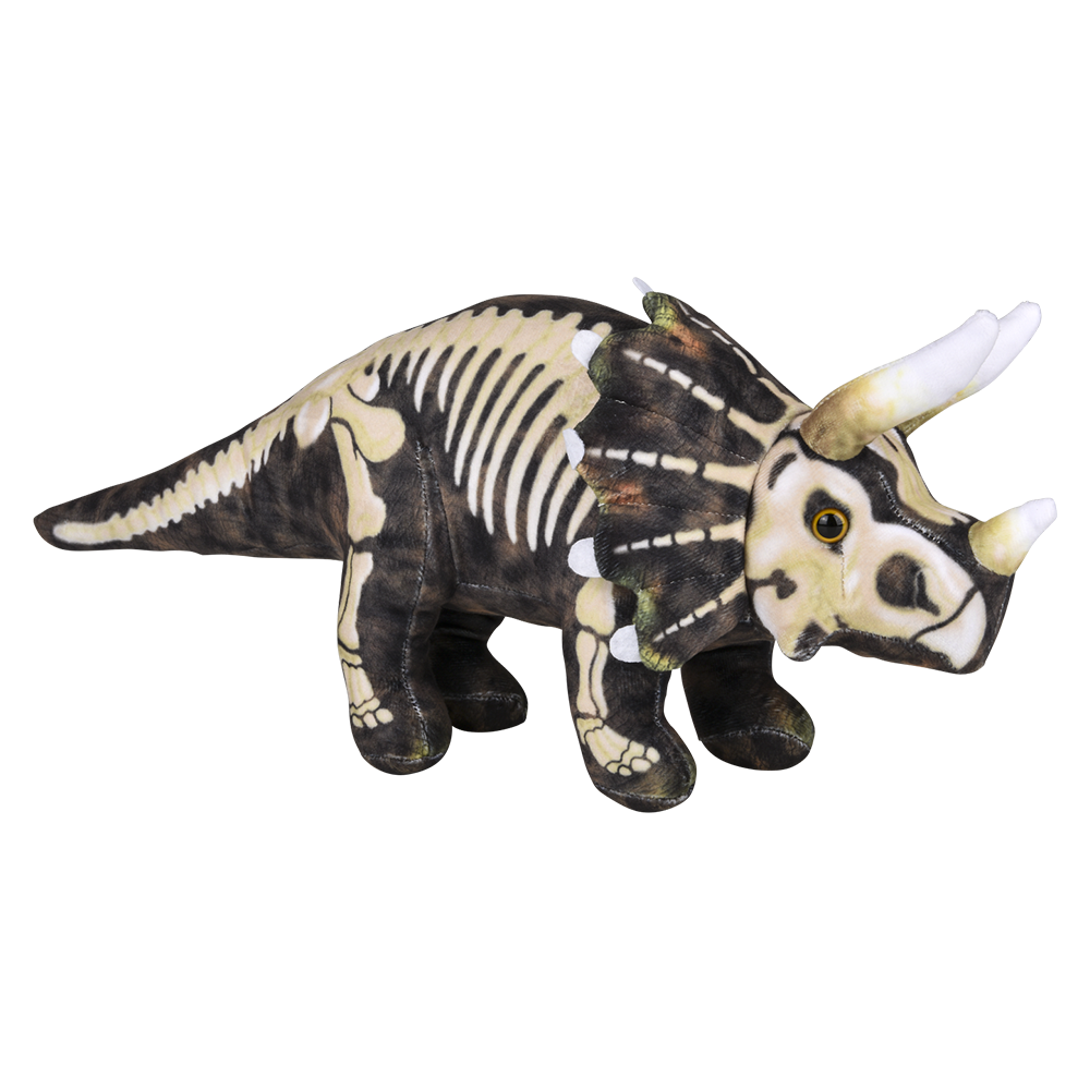 15.5" FOSSIL PRINT TRICERATOPS
