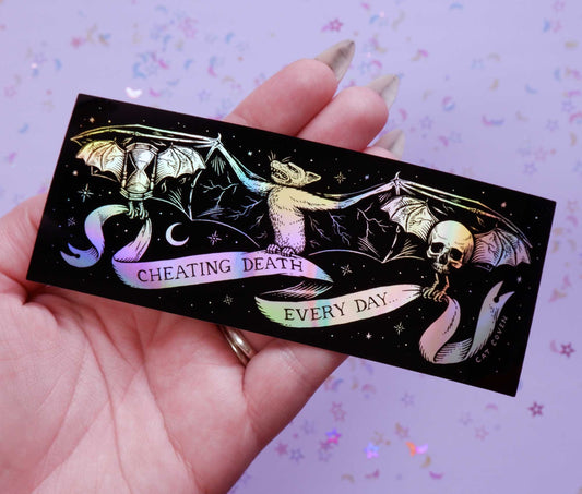 Cheating Death Holographic Sticker