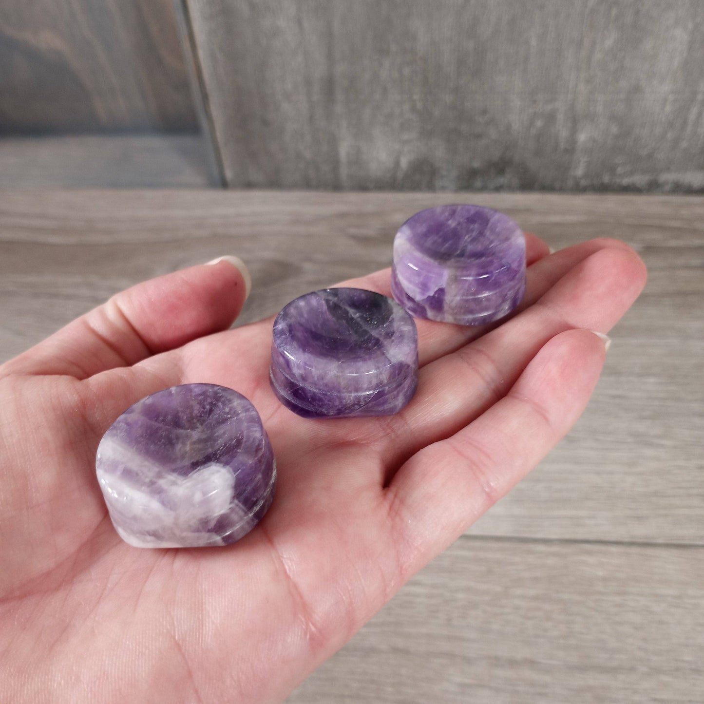 Rose Quartz 1-Inch Gemstone Incense Cone Stand