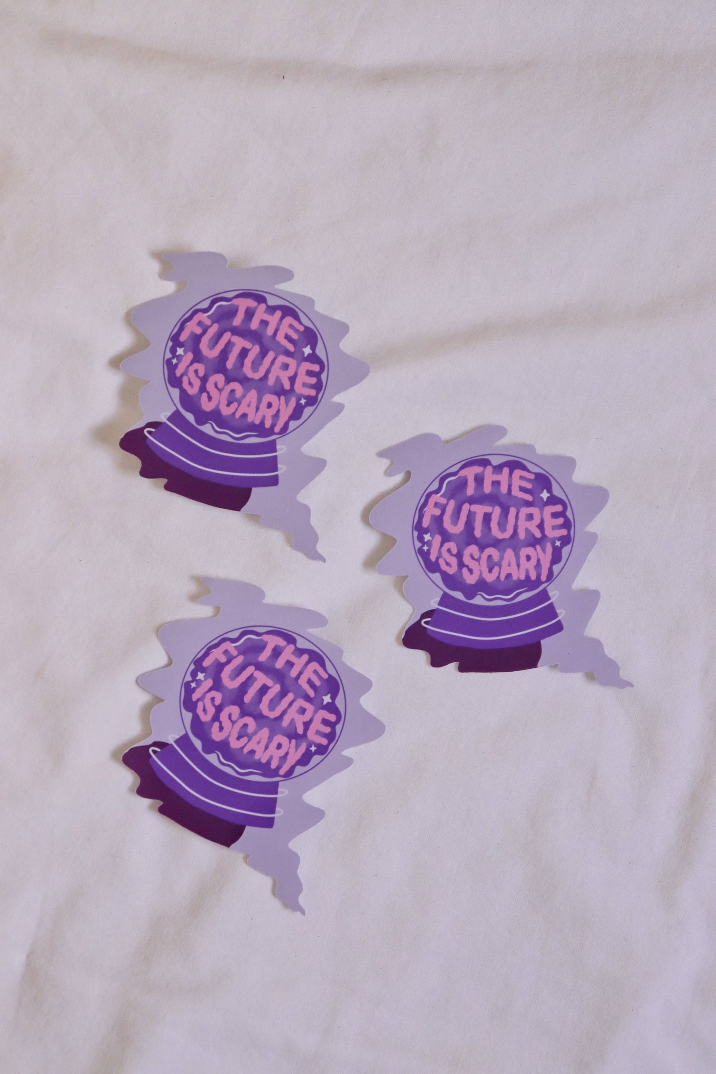 Scary Future Crystal Ball Sticker