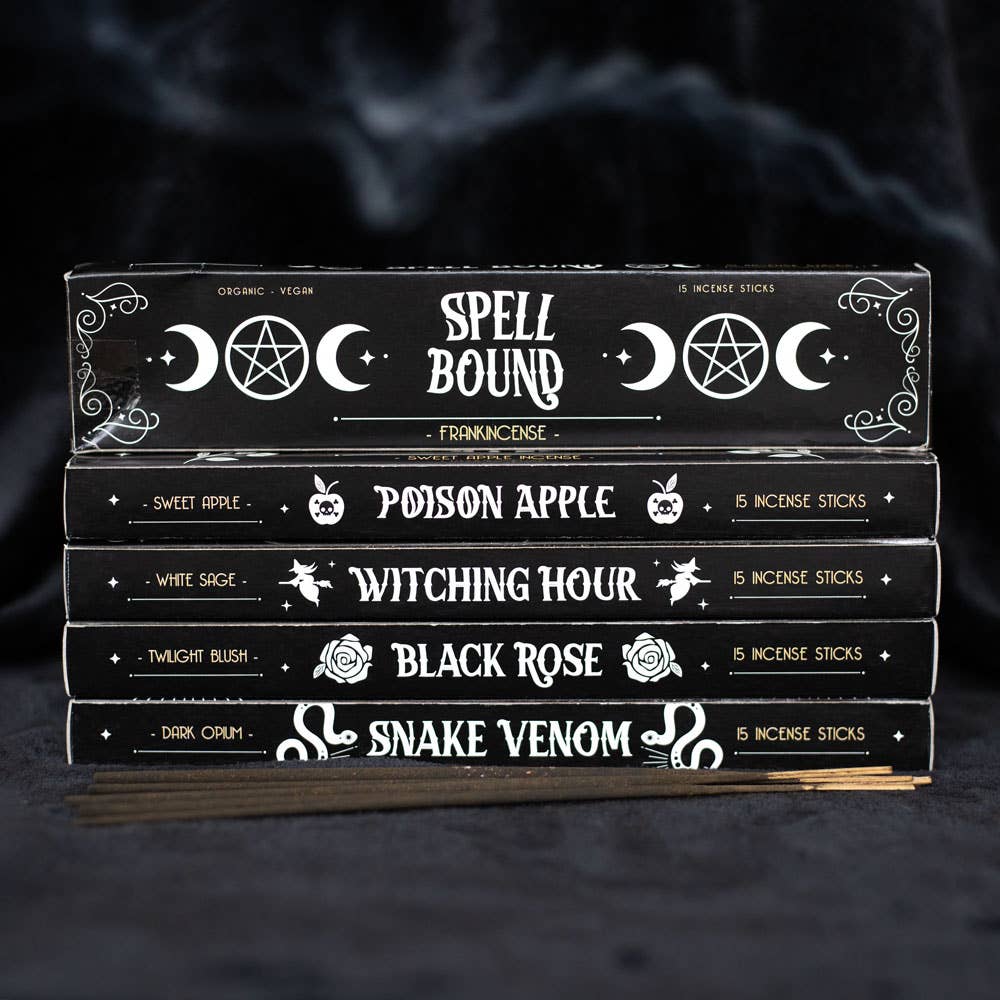 Snake Venom Dark Opium Incense Sticks, Pack of 15