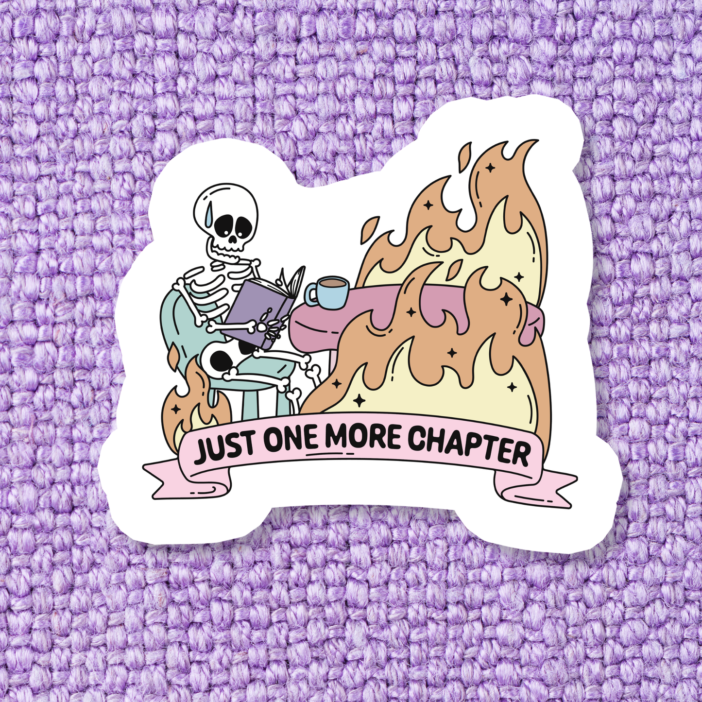 Book Bookish Books Skeleton Reading Sticker