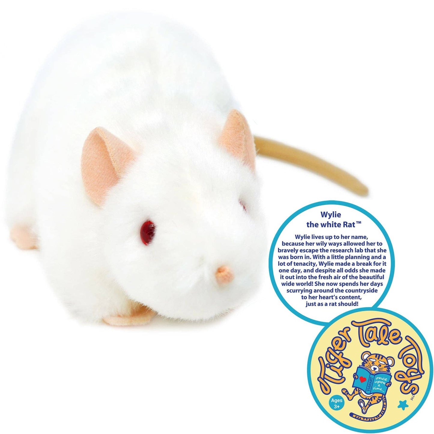 Wylie the White Rat 7" Stuffed Animal