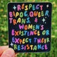 Respect sticker glitter rainbow hydroflask planner