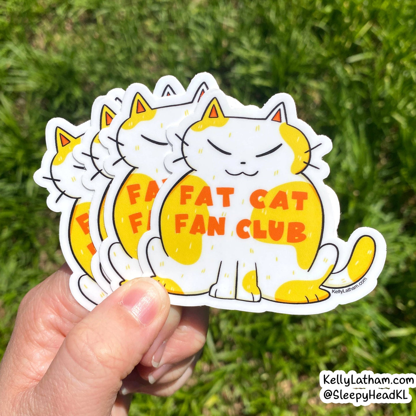 Fat Cat Fan Club Sticker