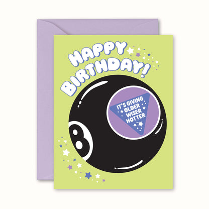 Magic 8 Ball Funny Birthday Greeting Card