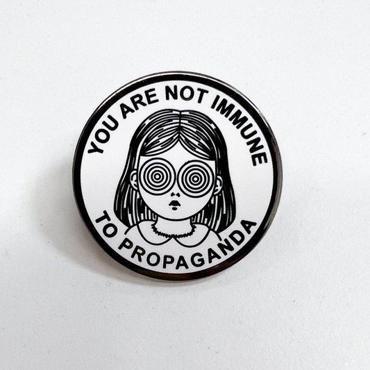 Propaganda Girl Pin