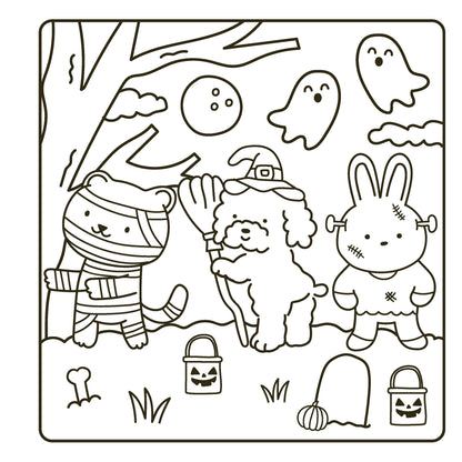 Sweet & Scary: Halloween Coloring Book