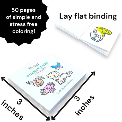 Pocket Pets Animal Designs Mini Coloring Book