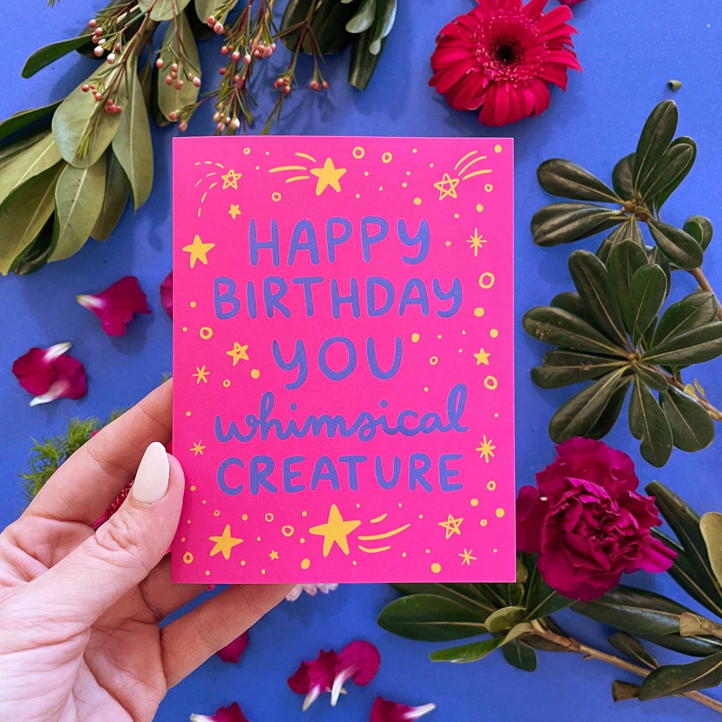Happy Birthday You Whimsical Creature Greeting Card
