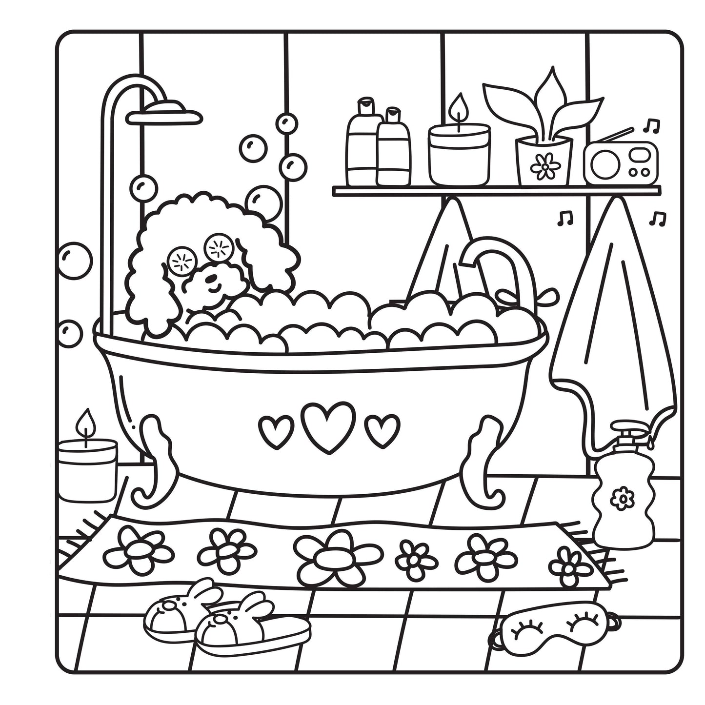 Cozy & Calm Coloring Book