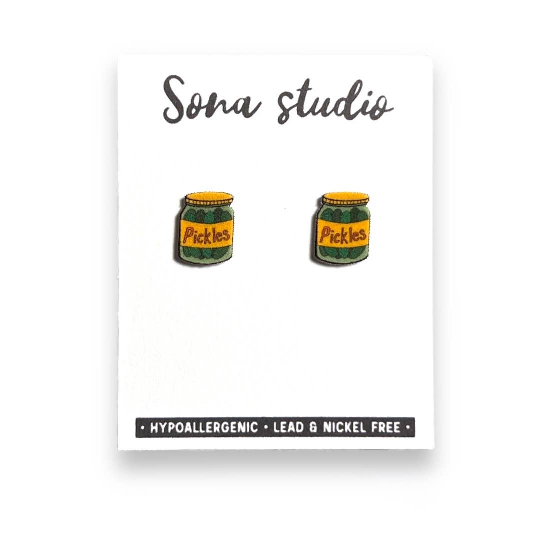 Pickle Jar Earrings