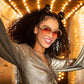 Rainbow - Sunglasses: Gold/Pink
