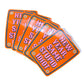 New Year, Same Stupid Idiot Retro 1970s Style Vinyl Sticker