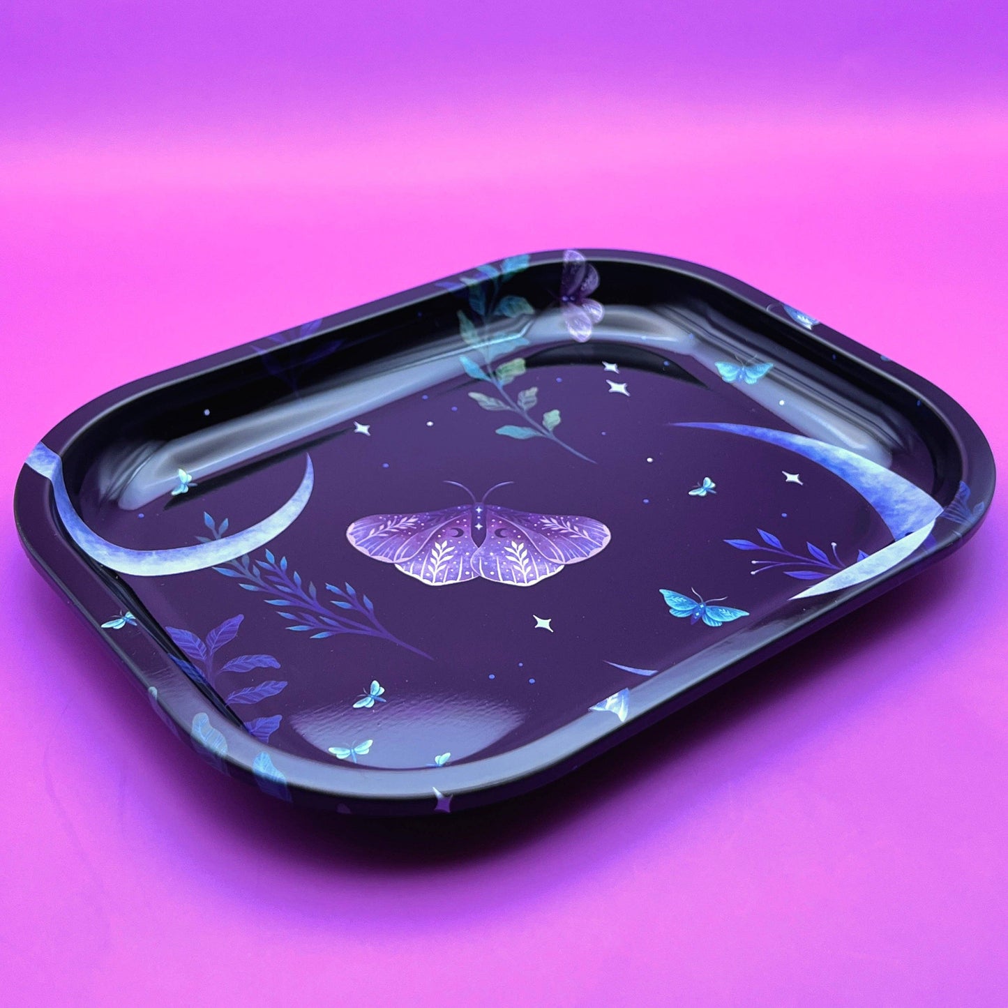 Moon Butterfly Metal Box
