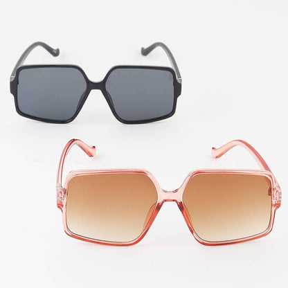 Bright Oversized Modern Gradient Box Sunglasses, Assorted Colors