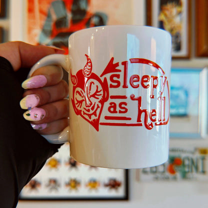 Sleepy As Hell Coffee Mug
