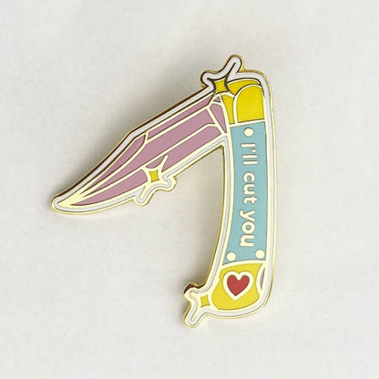 Cut Enamel Pin