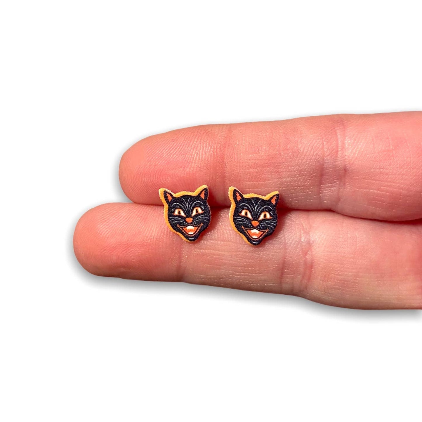 Halloween Kitty Earrings