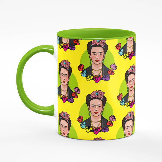 Frida Kahlo Green Coffee Mug