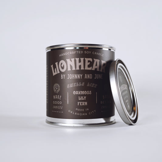 Lionheart Metal Tin Soy Candle