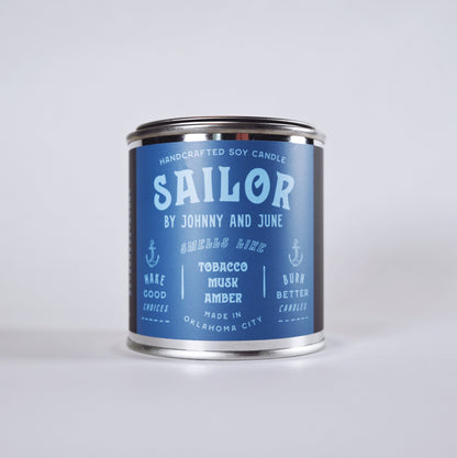 Sailor Metal Tin Soy Candle